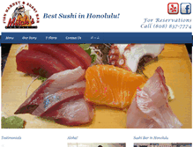 Tablet Screenshot of mitchssushi.com